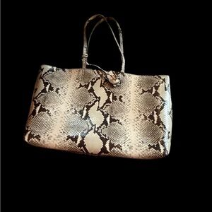 Jimmy Choo Snake Print Tote Bag